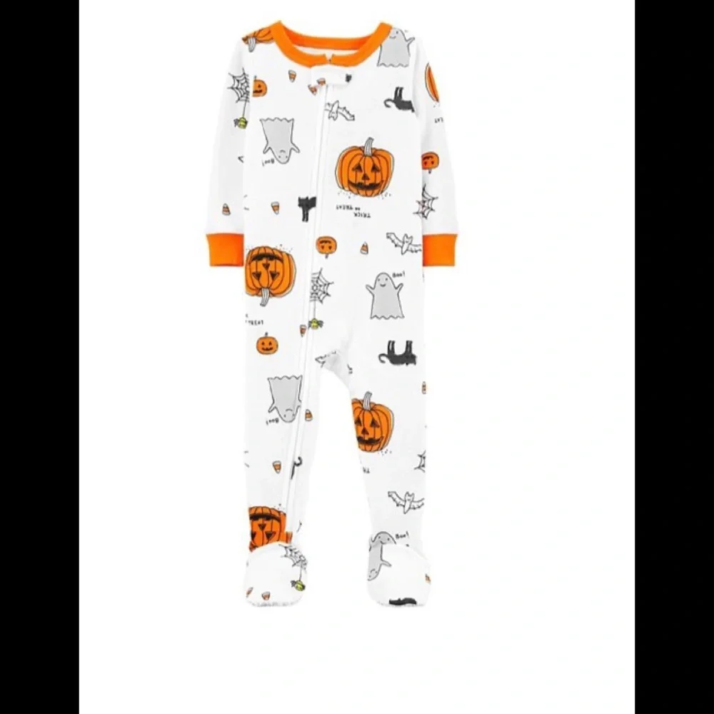 🪷 NWT Halloween 1pc Zip Pajamas 24 months